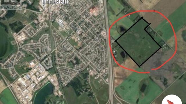 140.11 Acres of agricultural land in QE2 corridor adjacent to town of INNISFAIL